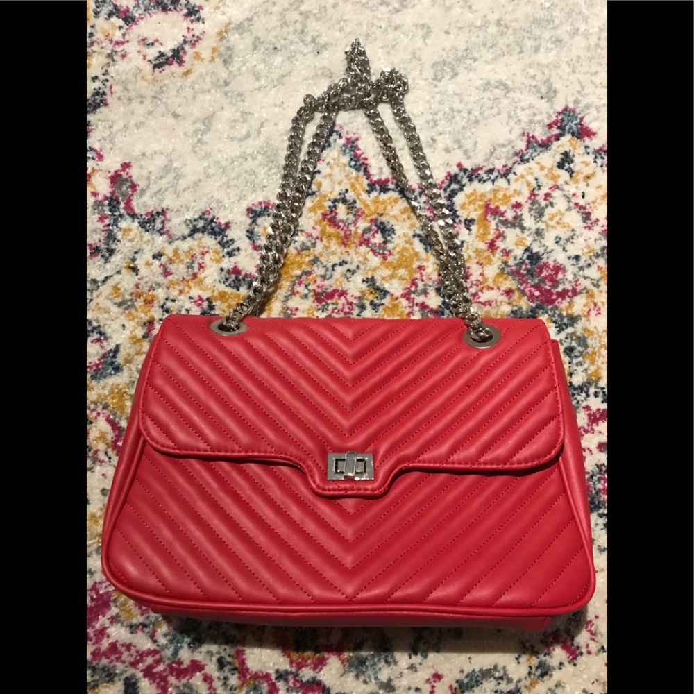 Steve Madden quilted faux leather purse
